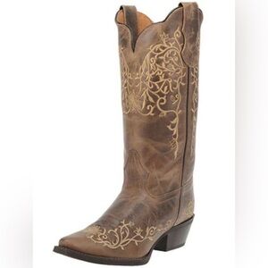 Laredo Brown Embroidered Boots